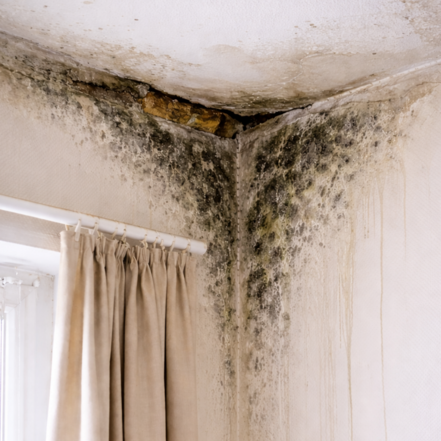 Image of mould on a ceiling